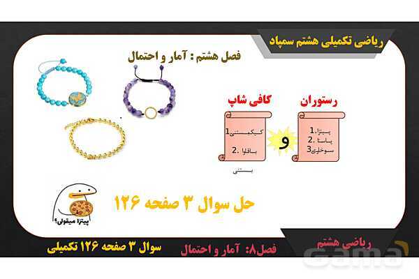 پاور حل سوال 3 صفحه 126 ریاضی تکمیلی هشتم تیزهوشان - پیش نمایش