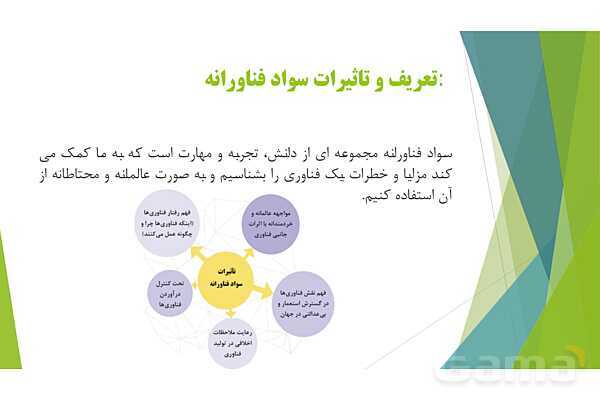 پاور کاربرد فناوری نوین در تربیت بدنی پودمان 1: سواد فناورانه- پیش نمایش