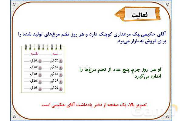 پاور ریاضی پنجم دبستان فصل 7: میانگین- پیش نمایش
