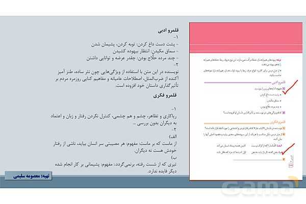 پاور درس 16 فارسی دوازدهم: کباب غاز- پیش نمایش