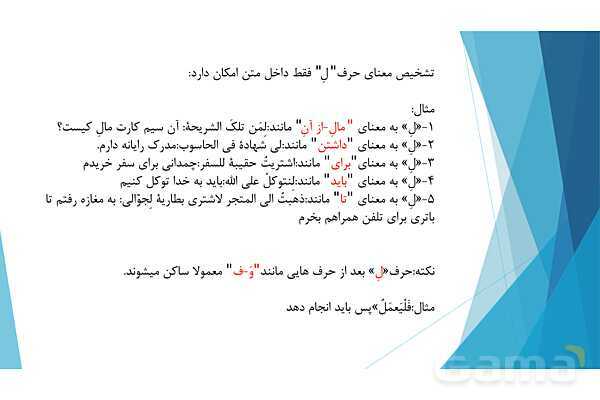 پاور قواعد درس 6 عربی یازدهم | ترجمه فعل مضارع- پیش نمایش