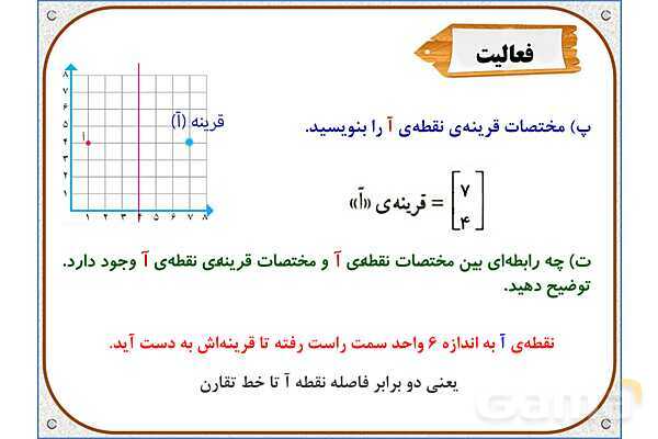 پاور ریاضی ششم فصل 4: تقارن و مختصات- پیش نمایش