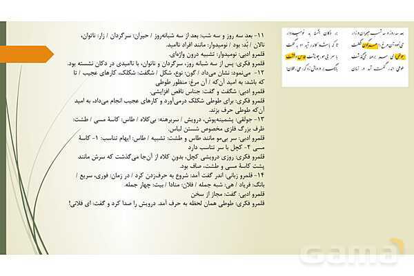 پاور فارسی دهم درس 14: طوطی و بقال - پیش نمایش