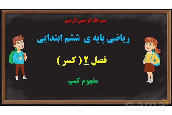 پاور آموزش ریاضی ششم | کسر - پیش نمایش