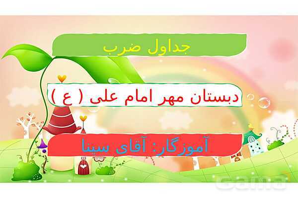 پاور جداول ضرب ریاضی سوم - پیش نمایش