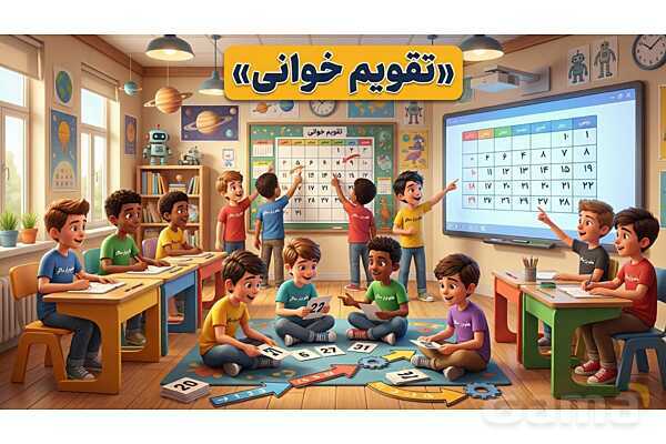 پاورپوینت تدریس تیزهوشانی «تقویم‌خوانی» پایه ششم و نهم