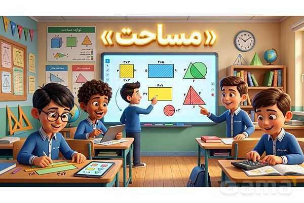 پاورپوینت تدریس تیزهوشانی «مساحت» پایه چهارم- پیش نمایش