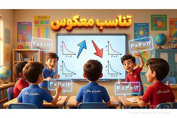 پاورپوینت تدریس تیزهوشانی «تناسب معکوس» پایه ششم- پیش نمایش