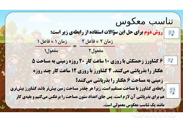 پاورپوینت تدریس تیزهوشانی «تناسب معکوس» پایه ششم- پیش نمایش