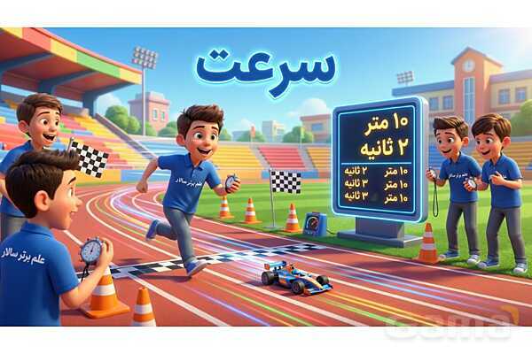 پاورپوینت تدریس تیزهوشانی «سرعت» پایه ششم