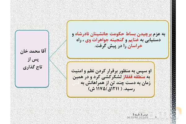 پاورپوینت آموزش تاریخ دوازدهم انسانی | درس 3: سیاست و حكومت در عصر قاجار- پیش نمایش