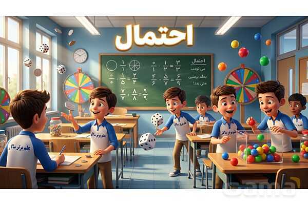 پاورپوینت تدریس تیزهوشانی «احتمال» پایه هشتم