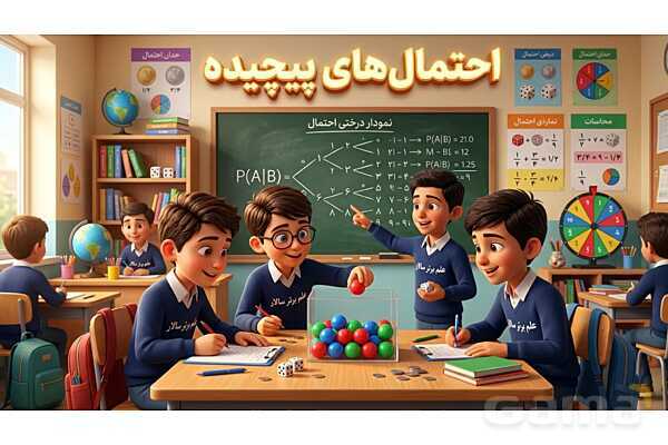 پاورپوینت تدریس تیزهوشانی «احتمال‌های پیچیده» پایه هشتم- پیش نمایش