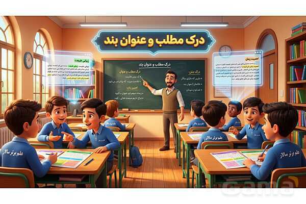 پاورپوینت تدریس تیزهوشانی «درک مطلب و عنوان بند» پایه ششم و نهم- پیش نمایش