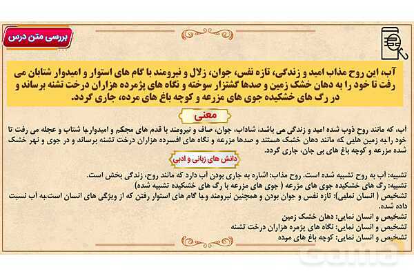 پاور آموزشی درس 2 فارسی هفتم | چشمه معرفت- پیش نمایش