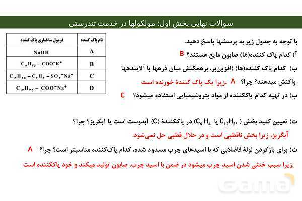 پاور مجموعه سوالات نهایی فصل اول شیمی دوازدهم- پیش نمایش