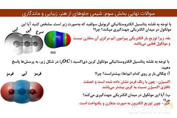 پاور مجموعه سوالات نهایی فصل سوم شیمی دوازدهم- پیش نمایش