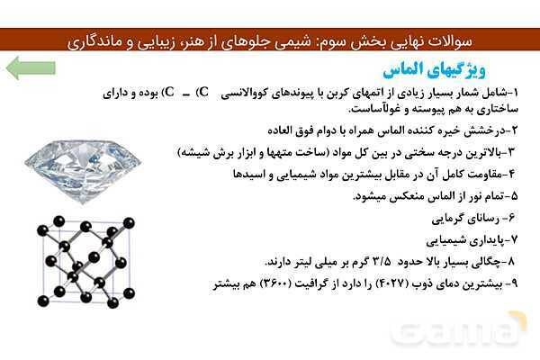 پاور فصل سوم شیمی دوازدهم | درسنامه و نمونه سوال شب امتحانی- پیش نمایش