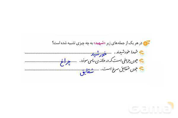 پاور درس 11 نگارش ششم | شهدا خورشیدند- پیش نمایش