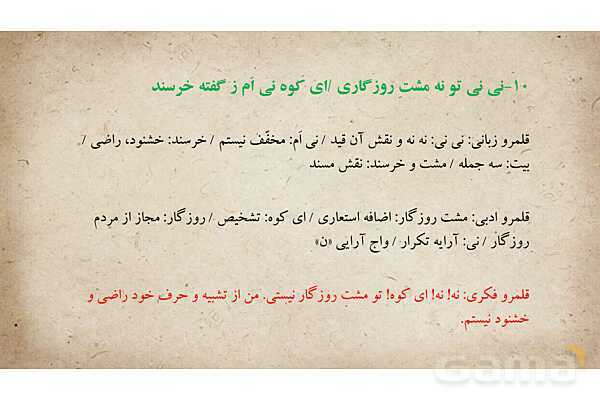 پاور فارسی دوازدهم درس 5: دماوندیه- پیش نمایش