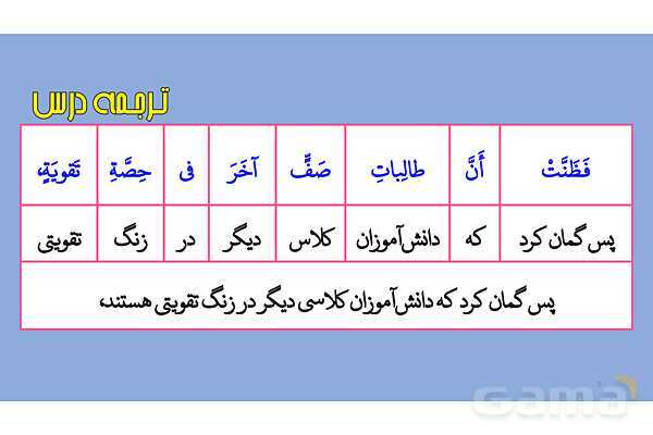 پاور قواعد، تمارین و ترجمه درس 2 عربی دهم انسانی- پیش نمایش