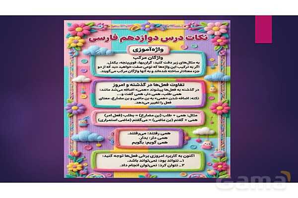 پاور نکات آموزشی فارسی ششم - پیش نمایش