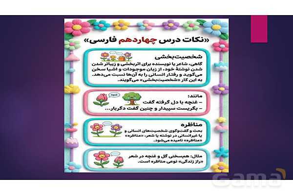 پاور نکات آموزشی فارسی ششم - پیش نمایش