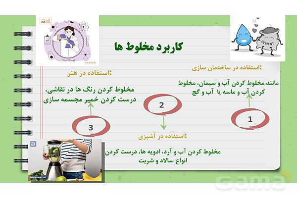 پاور درس 2 علوم چهارم ابتدایی: مخلوط‌ها در زندگی- پیش نمایش