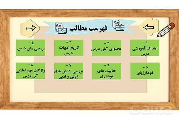 پاور آموزشی درس 4 با بهاری که می رسد از راه | فارسی هفتم- پیش نمایش