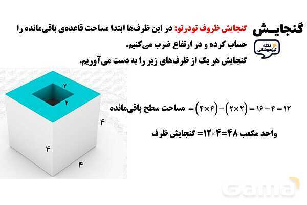 پاور تدریس ریاضی پنجم تیزهوشانی | گنجایش - پیش نمایش