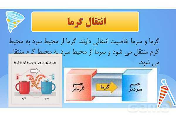 پاور درس 5 علوم چهارم ابتدایی: گرما و ماده- پیش نمایش