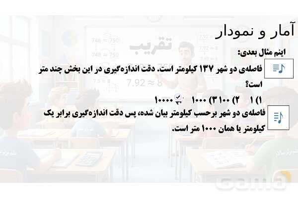  پاور تدریس تیزهوشانی ریاضی ششم | تقریب- پیش نمایش