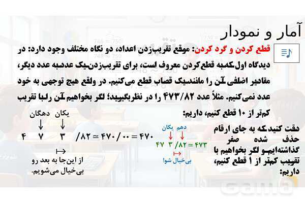  پاور تدریس تیزهوشانی ریاضی ششم | تقریب- پیش نمایش