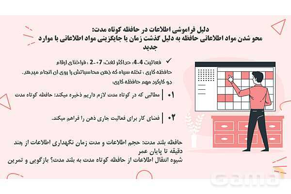 پاورپوینت تدریس درس 4 روانشناسی یازدهم | حافظه و علل فراموشی- پیش نمایش