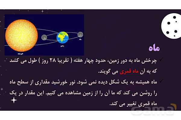 پاور درس 8 علوم چهارم ابتدایی: آسمان در شب- پیش نمایش