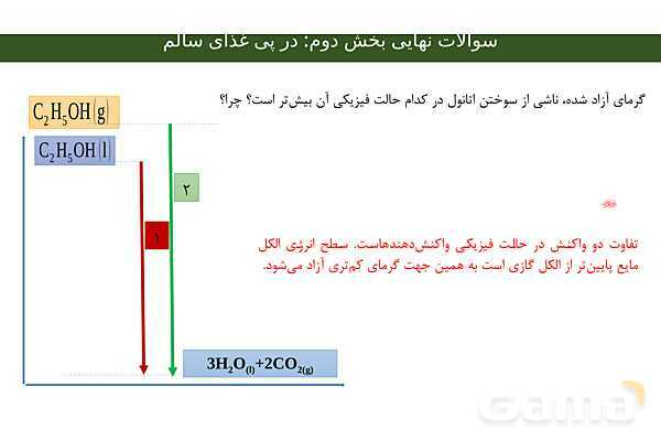 پاورپوینت مجموعه سوالات نهایی فصل دوم شیمی یازدهم با جواب- پیش نمایش