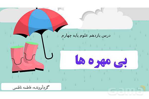 پاور درس 11 علوم چهارم | بی مهره‌ها- پیش نمایش