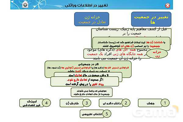 پاور تدریس زیست دوازدهم | فصل 4: تغییر در اطلاعات وراثتی (گفتار 1 تا 3) - پیش نمایش
