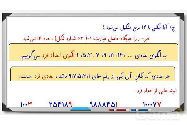 پاور فصل اول ریاضی ششم | الگوهای عددی- پیش نمایش