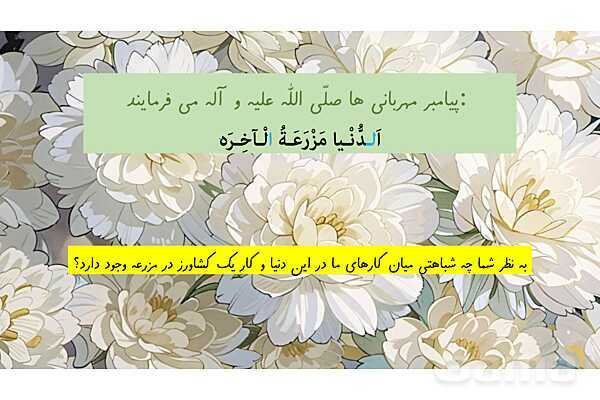 پاورپوینت درس 19 هدیه سوم ابتدایی | گندم از گندم بروید- پیش نمایش