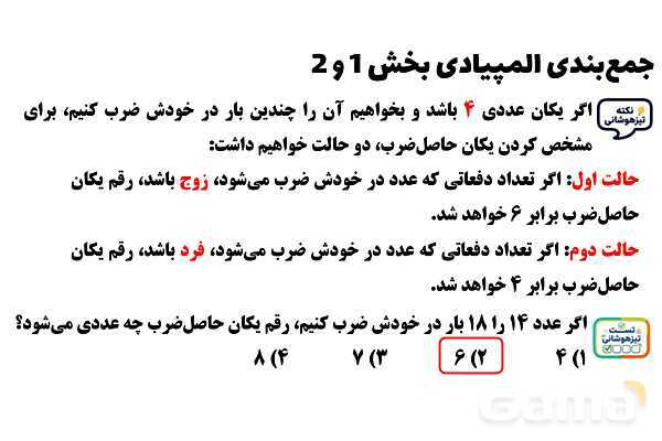 پاور تدریس تیزهوشانی ریاضی چهارم | جمع‌بندی المپیادی- پیش نمایش