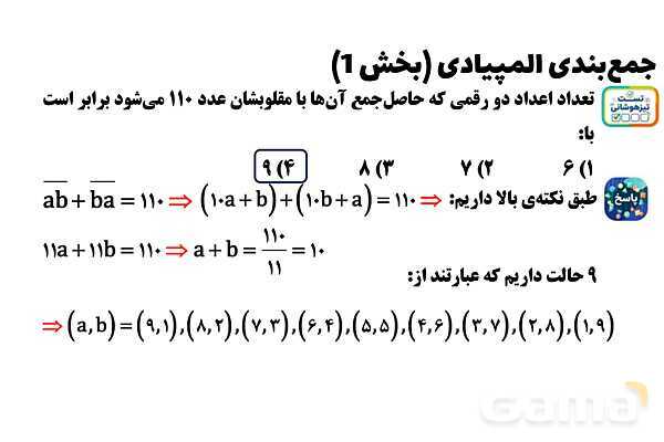  پاور تدریس تیزهوشانی ریاضی هشتم | جمع‌بندی المپیادی (بخش 1)- پیش نمایش