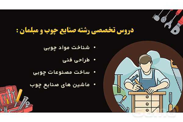 پاورپوینت معرفی رشته صنایع چوب و مبلمان هنرستان- پیش نمایش