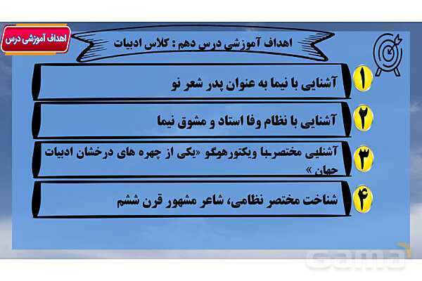 پاور آموزشی درس 10 فارسی هفتم | کلاس ادبیات ، مرواریدی در صدف ، زندگی حسابی ، فرزند انقلاب- پیش نمایش