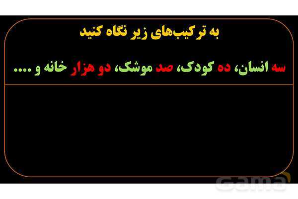 پاورپوینت عربی دهم: عدد اصلی و معدود- پیش نمایش