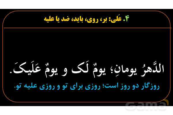 پاورپوینت عربی دهم: جار و مجرور- پیش نمایش