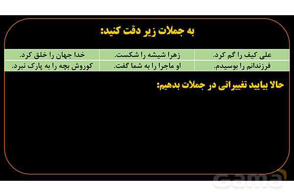 پاورپوینت عربی دهم: فعل مجهول ماضی و مضارع- پیش نمایش