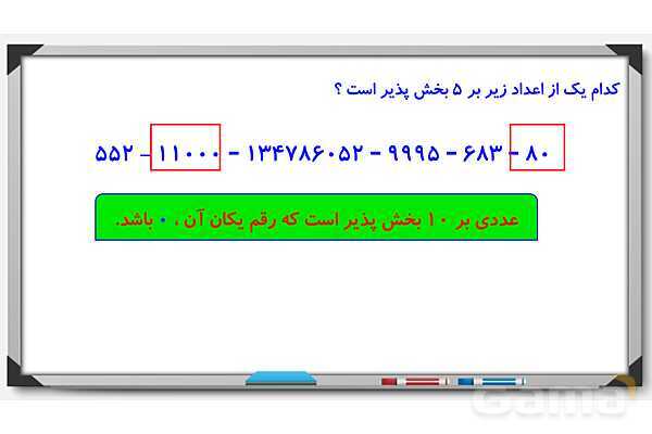 پاورپوینت بخش پذیری ریاضی ششم- پیش نمایش