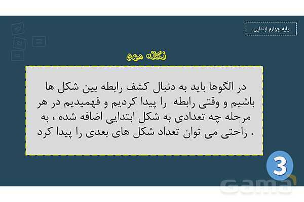 پاورپوینت ریاضی چهارم ابتدایی | فصل 1: حل مسئله با راهبرد الگویابی و رسم شکل- پیش نمایش