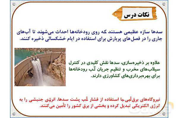 پاورپوینت مطالعات اجتماعی پنجم دبستان | درس 6: منابع آب ایران- پیش نمایش